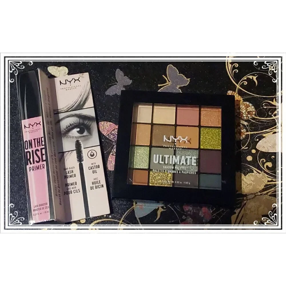 New~NYX USP12 Ultimate Utopia Eyeshadow Palette & On the Rise Lash Primer